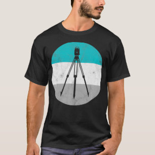 Theodolite Retro Surveyor Gesamtübersicht der Stat T-Shirt