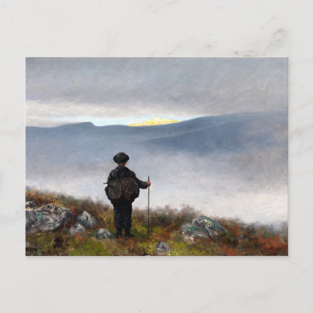 Theodor Kittelsen Far, weit weg Soria Moria Palace Postkarte (Vorderseite)