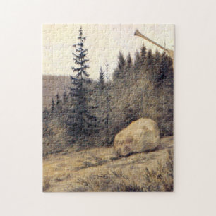 Theodor Kittelsen - Op Under Fjeldet Toner en Lur Puzzle
