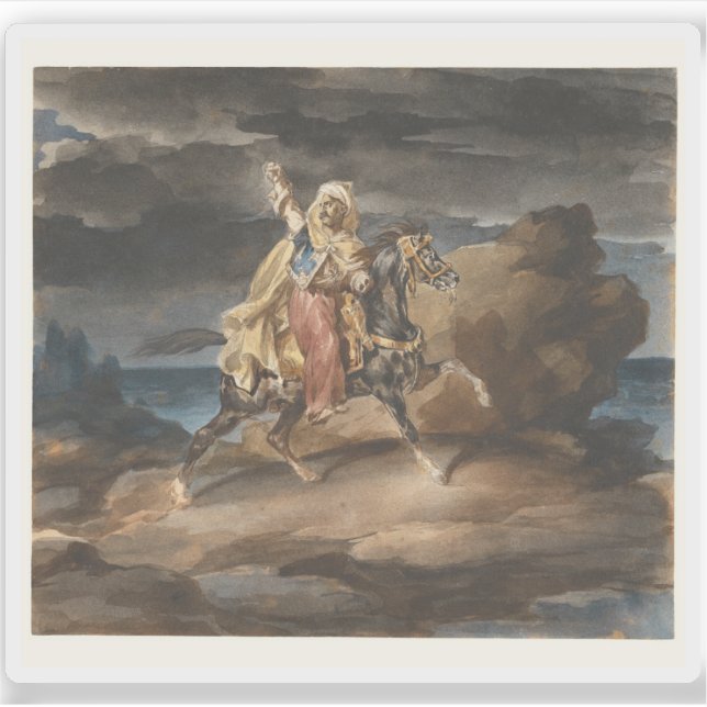 Théodore Géricault - The Giaour Aufkleber (Vorderseite)