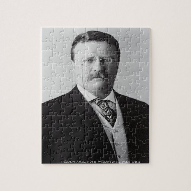 Theodore Roosevelt 26. Präsident von Amerika. Puzzle (Vertikal)