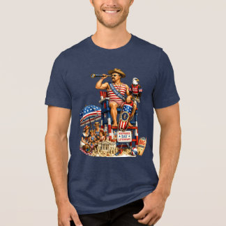 Theodore Roosevelt als Lebensretter am Unabhängigk Tri-Blend Shirt