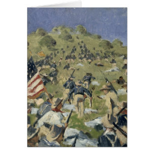 Theodore Roosevelt, der das Heilige Juan nimmt