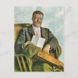 THEODORE ROOSEVELT IN OYSTER BAY POSTKARTE