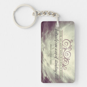 Theodore Roosevelt Inspiration Zitat "Stehend" Schlüsselanhänger