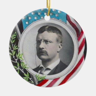 Theodore Roosevelt Keramikornament