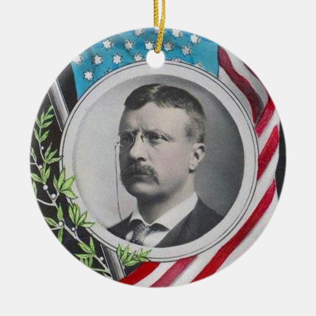 Theodore Roosevelt Keramikornament (Vorne)