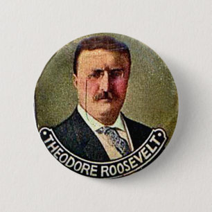 Theodore Roosevelt - Knopf Button