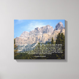 Theodore Roosevelt Leinwand Motivierend Zitate