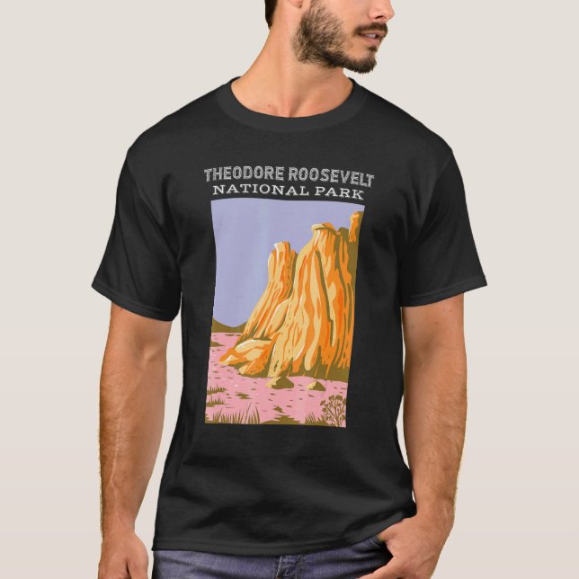 Theodore Roosevelt National Park North Dakota Camp T-Shirt (Vorderseite)