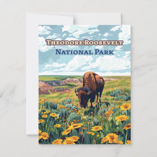 Theodore Roosevelt National Park North Dakota Card (Vorderseite)