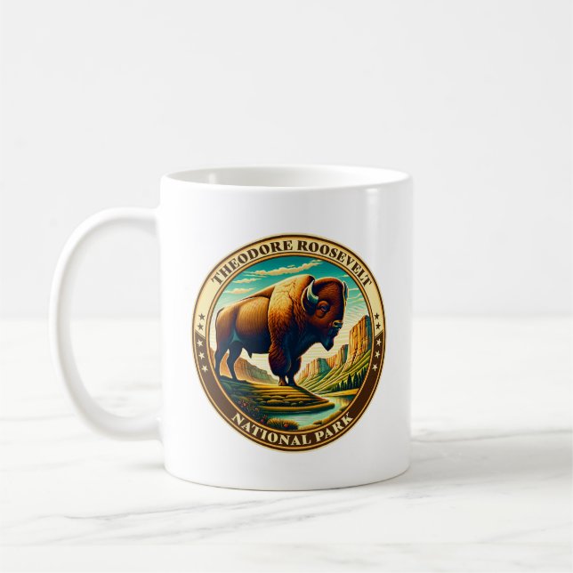 Theodore Roosevelt National Park North Dakota Kaffeetasse (Links)