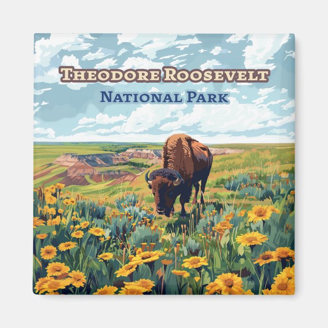 Theodore Roosevelt National Park North Dakota Magnet (Vorne)