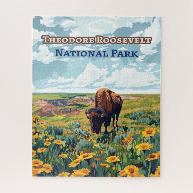 Theodore Roosevelt National Park North Dakota Puzzle (Vertikal)