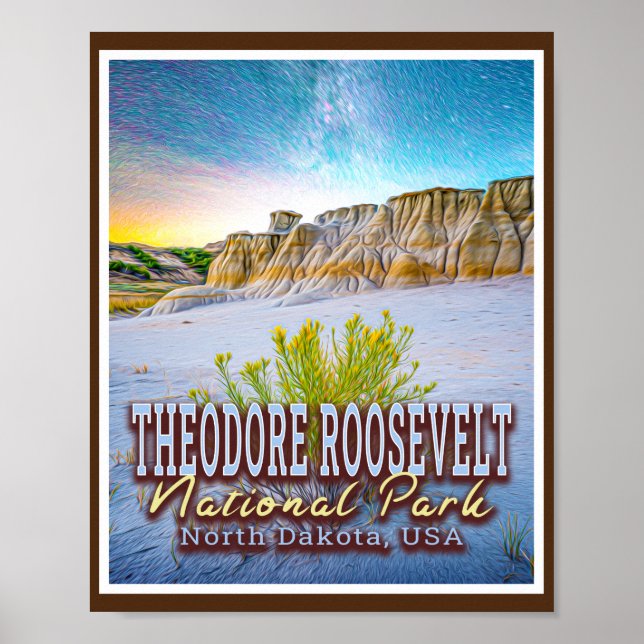 THEODORE ROOSEVELT NATIONAL PARK - NORTH DAKOTA US POSTER (Vorne)
