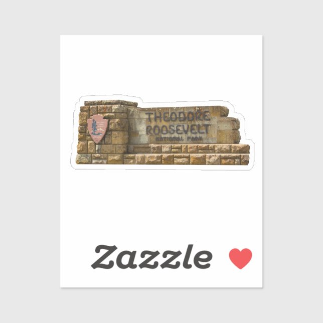 Theodore Roosevelt Nationalpark Aufkleber (Blatt)