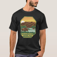 Theodore Roosevelt Nationalpark Bison Retro