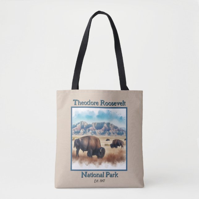 Theodore Roosevelt Nationalpark Bison Souvenir (Vorderseite)