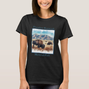 Theodore Roosevelt Nationalpark Bison Souvenir T-Shirt