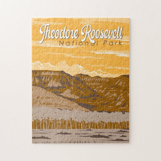 Theodore Roosevelt Nationalpark California Puzzle (Vertikal)