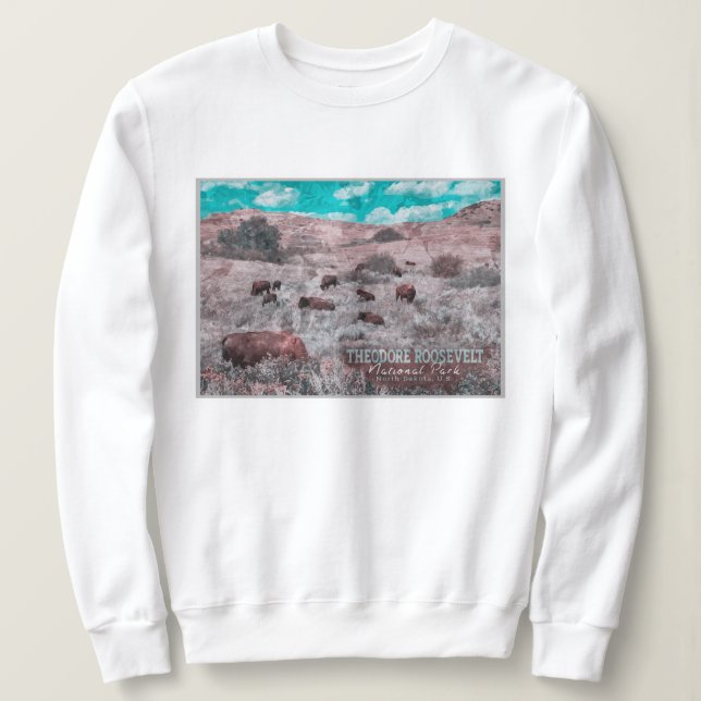 THEODORE ROOSEVELT NATIONALPARK - NORDDAKOTA SWEATSHIRT (Design vorne)