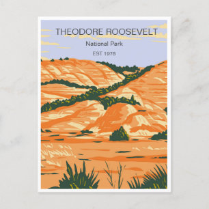 Theodore-Roosevelt-Nationalpark North Dakota Postkarte