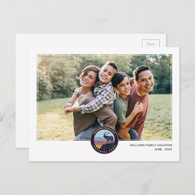 Theodore Roosevelt Nationalpark Postkarte (Vorne/Hinten)