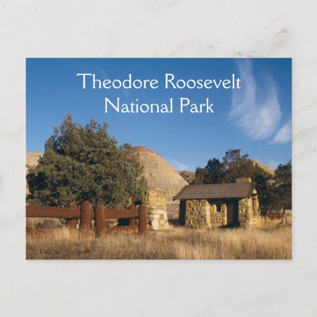 Theodore Roosevelt Nationalpark Postkarte (Vorderseite)