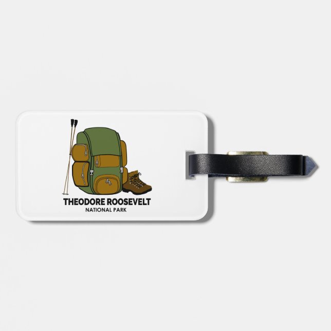 Theodore Roosevelt Nationalpark - Rucksack Gepäckanhänger (Rückseite horizontal)