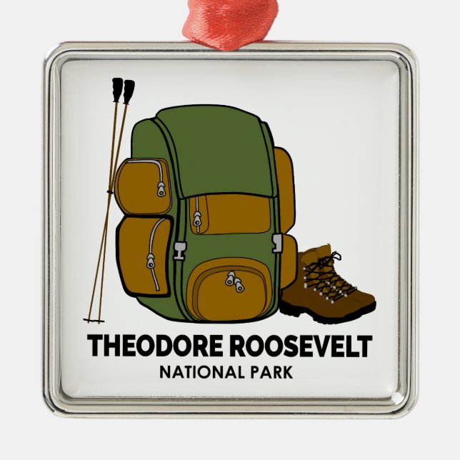 Theodore Roosevelt Nationalpark - Rucksack Ornament Aus Metall (Vorne)