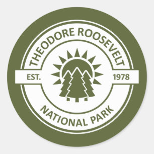 Theodore Roosevelt Nationalpark Runder Aufkleber