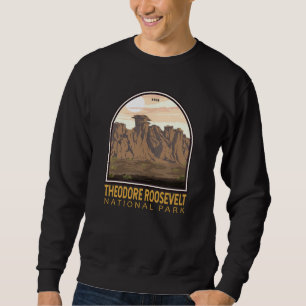 Theodore Roosevelt Nationalpark Vintages Emblem Sweatshirt