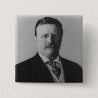 Theodore Roosevelt-Porträt Button
