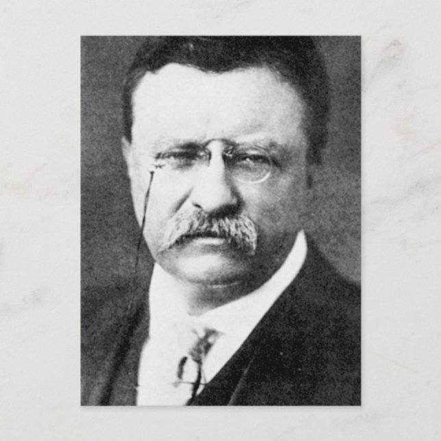 Theodore Roosevelt Postkarte (Vorderseite)