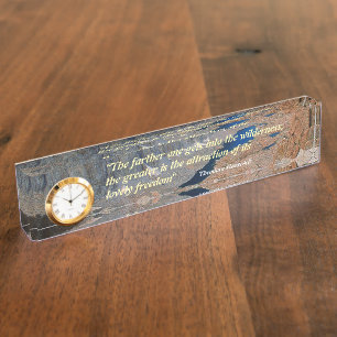 Theodore Roosevelt-Quote Namensplakette