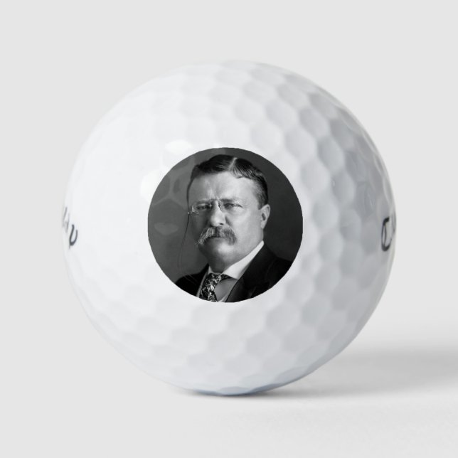 Theodore Roosevelt Teddy Präsident Republikaner Golfball (Vorderseite)