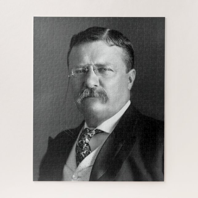 Theodore Roosevelt Teddy Präsident Republikaner Puzzle (Vertikal)