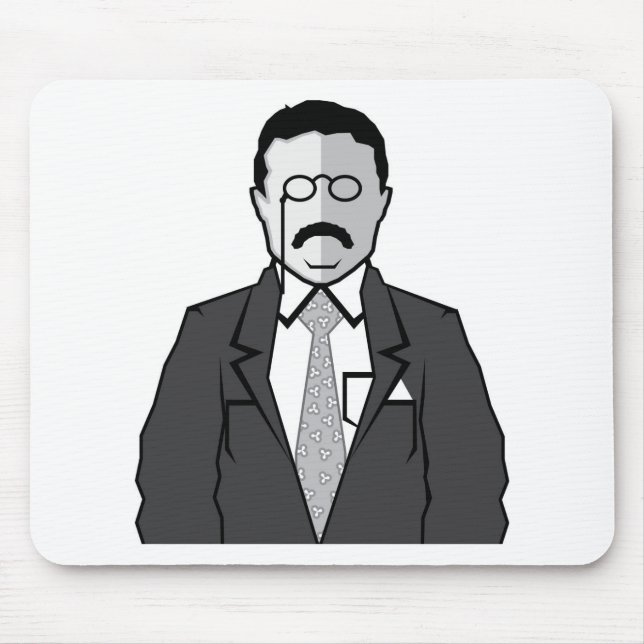 Theodore- RooseveltCartoon Mousepad (Vorne)
