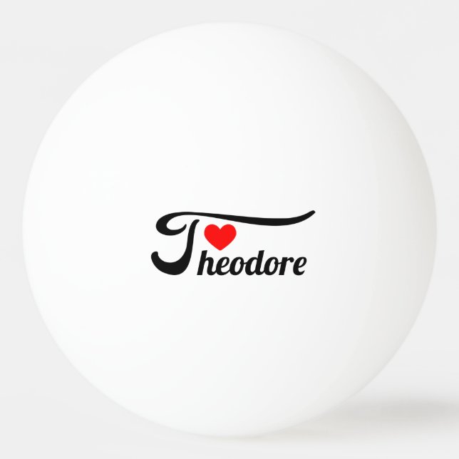 Theodore Tischtennisball (Vorderseite)