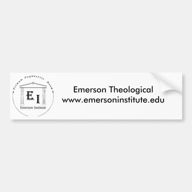 Theological Institut-Autoaufkleber Emerson Autoaufkleber (Vorne)