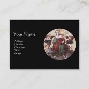 THEOLOGIE Monogramm, schwarz Visitenkarte