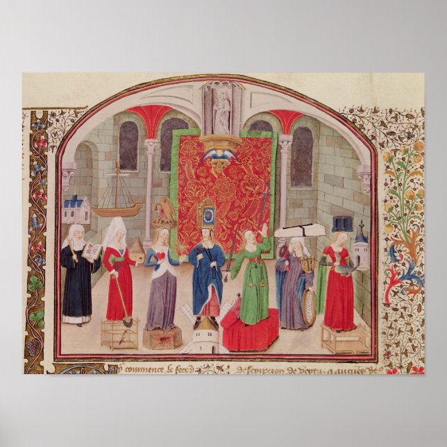 Theologische und Kardinal Tugenden Poster (Vorne)