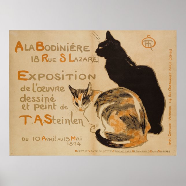 Théophile Alexandre Steinlen A LA BODINIERE Poster (Vorne)