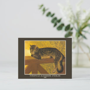 Théophile-Alexandre Steinlen, Katze auf einer Balu Postkarte