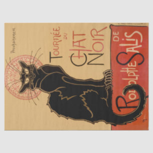Théophile Steinlen Le Chat Noir Decoupage Seidenpapier