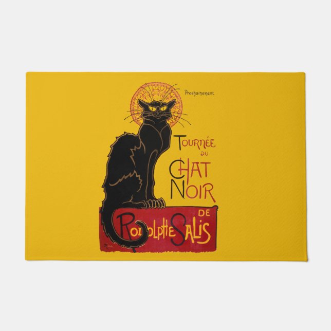 Theophile Steinlen - Le Chat Noir Vintag Fußmatte (Vorderseite)