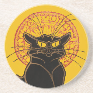 Theophile Steinlen - Le Chat Noir Vintag Getränkeuntersetzer