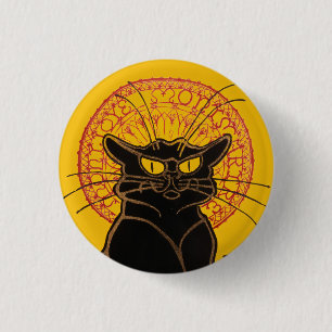 Theophile Steinlen - Le Chat Noir Vintage Button