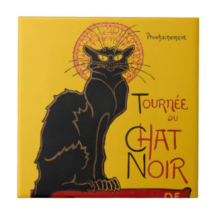 Theophile Steinlen - Le Chat Noir Vintage Fliese