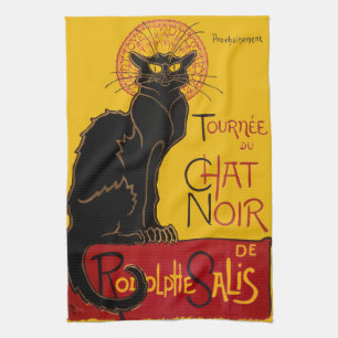 Theophile Steinlen - Le Chat Noir Vintage Geschirrtuch